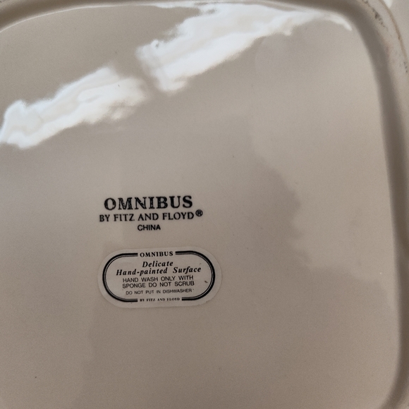 Fitz and Floyd Omnibus Cookie Jar and Tray Vintage - Picture 8 of 9